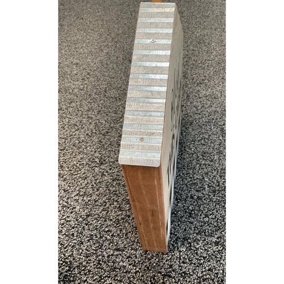 Bless This Cabin Wooden Plaid Wall Decor With Rustic Charm - Picture 3 of 4